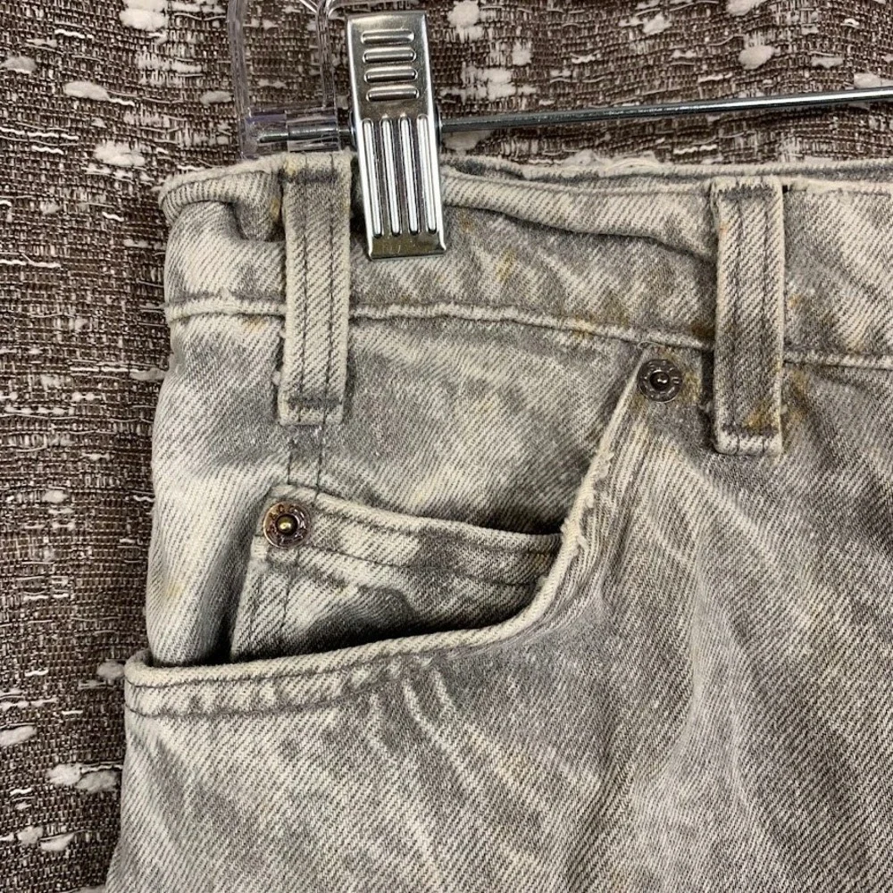 Vintage Levi's 550 Gray Acid Wash Jeans Made in USA W32 L32 Tapered Leg 80s 90s
